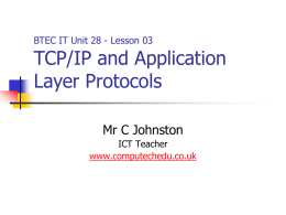 TCP/IP Model and Its Application Layer Protocols