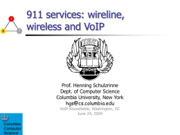 VoIP-Roundtable - Columbia University