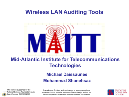 Wireless LAN Discovery Tools - Brookdale Community College