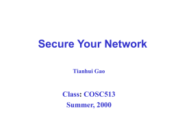 Secure Your Network