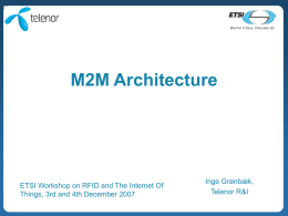 M2M architecture - Docbox