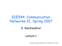 CS551: Computer Communications