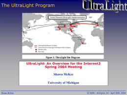UltraLight - Internet2