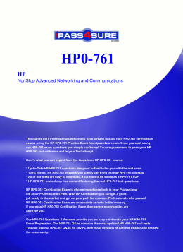 HP Test hp0-761