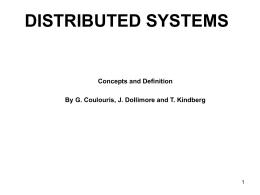 characterization of distributed systems