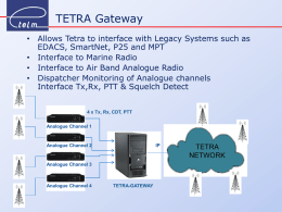 TETRA TERMINAL MAY CALL A GROUP RELATED TO THE