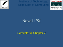 Semester 3 Chapter 7 - Institute of Technology Sligo