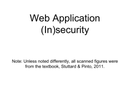 Why Web applications are insecure?