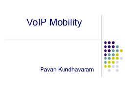 VoIP Mobility