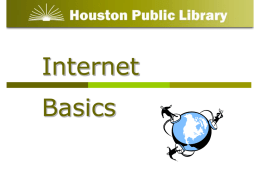 Presentation - Houston Public Library