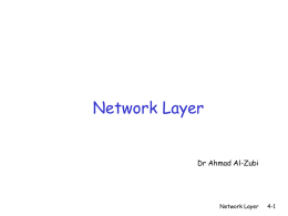 Network Layer - Home - KSU Faculty Member websites