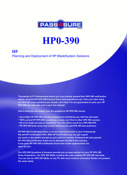 HP0-390 HP - Pass4Sure