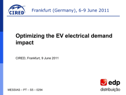 Optimizing the EV electrical demand impact