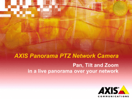 Pan, Tilt and Zoom in a live panorama over your network