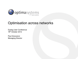 Network Optimisationx