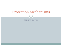 Protection Mechanisms