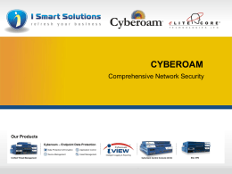 cyberoam - iSmart Solutions