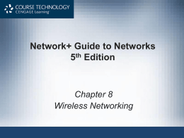 Chapter 8: Wireless Networking - Joseph H. Schuessler, PhD
