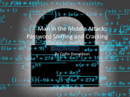 Password Sniffing and Cracking