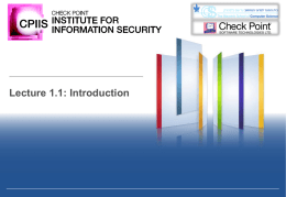 The Firewall! - Cs Team Site | courses.cs.tau.ac.il