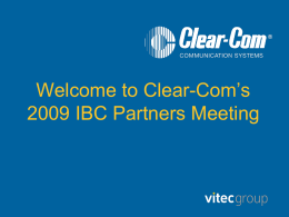 A Vitec Group brand - Clear-Com