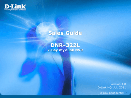 DNR-322L_Sales Guide - D-Link