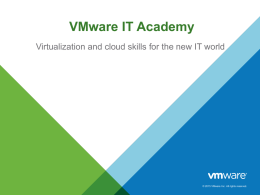 VMware IT Academy Program-May2016