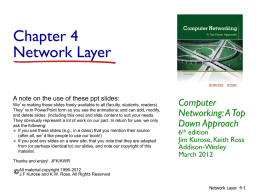 Network Layer and Routing