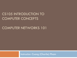 Computer Network 101