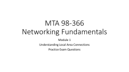 MTA 98-366 Exam Practice Questions Module 1no answersx