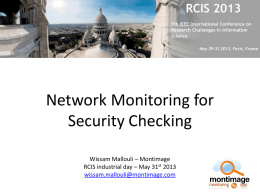 Network Monitoring for Security Checking Using MMT