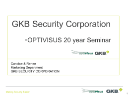 GKB Security Corporationn Vis