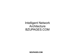 Intelligent Network Architecture (INA) Complete