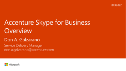 Hear our Skype story: deploying at Accenture