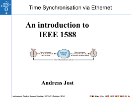 IEEE 1588 master clock