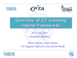 Example 1 - Pakistan Telecommunication Authority