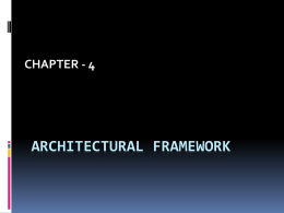 Architectural Frameworkx - E-Help