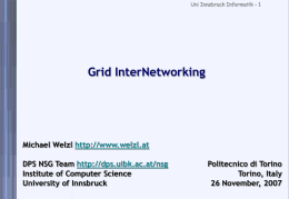 Grid InterNetworking