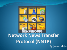 Network News Transfer Protocol (NNTP)