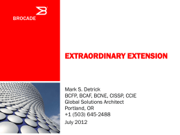 extraordinary networks: the next generation of extension
