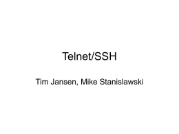 Telnet/ssh - The BSOE Alumni Server