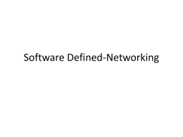 Software Defined-Networking