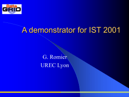A demonstrator for IST 2001 - WP6