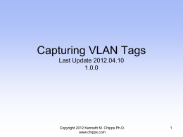 Capturing VLAN Tags
