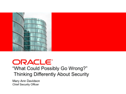 Thinking Differently About Security