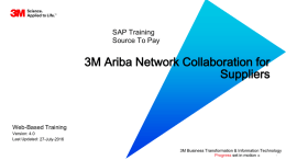 STP500 3M Ariba Network Collaboration for Suppliers