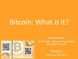 Bitcoin - Triangle Bitcoin Meetup