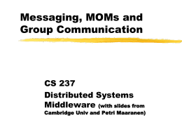Messaging Middlewares, Messaging Group, Distributed Pub/Sub