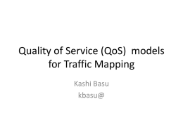 QoS models for Traffic Mapping v3x
