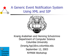 sip: From - Computer Science, Columbia